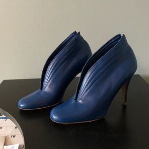 Blue Slit Booties